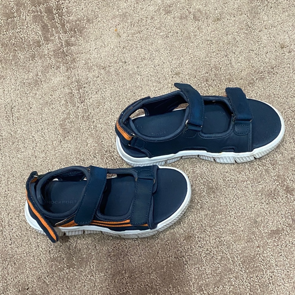 Rockport Kids' Blue and Orange Size 13 Sandals Summer Unisex Fall Casual